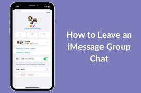 How To Leave Imessage Group Chat